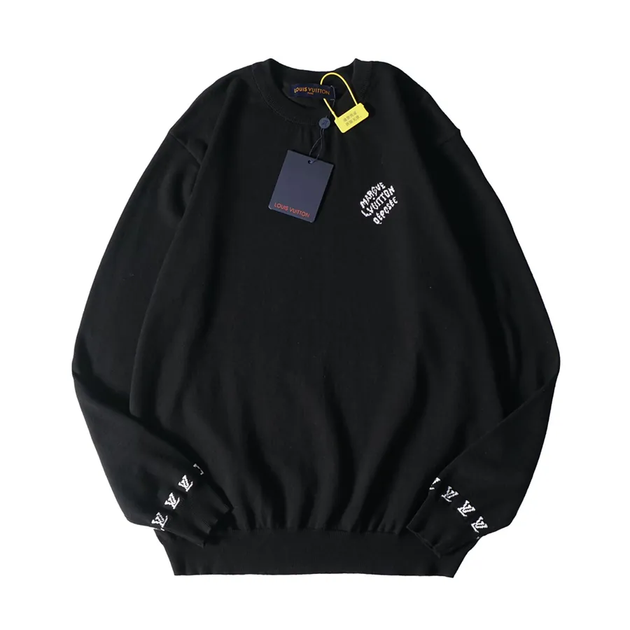 Vuitton Embroidered Long Sleeve Crewneck Sweater