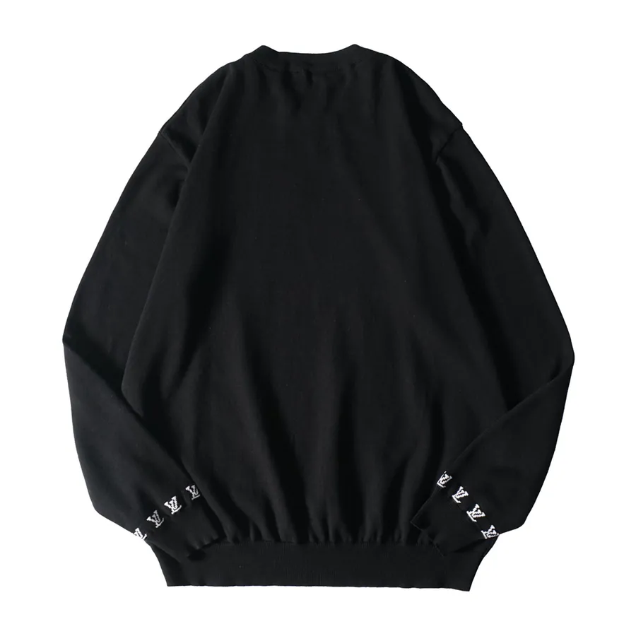 Vuitton Embroidered Long Sleeve Crewneck Sweater