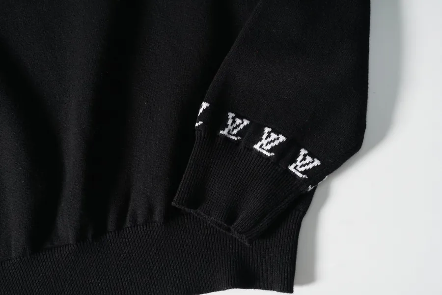 Vuitton Embroidered Long Sleeve Crewneck Sweater