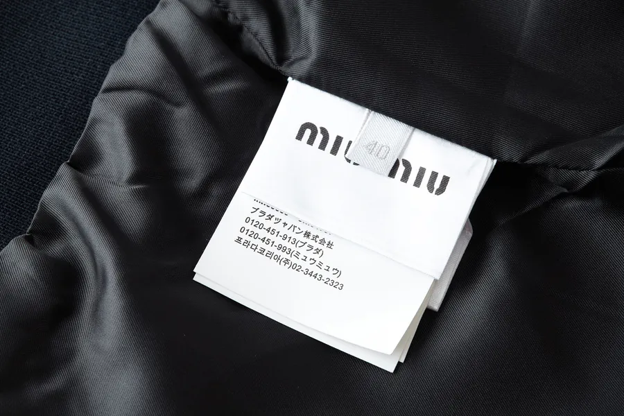 MiuMiu Composite Jersey Zip Up Hooded Jacket