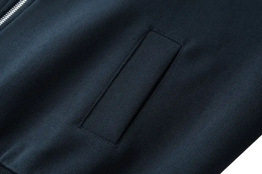 MiuMiu Composite Jersey Zip Up Hooded Jacket