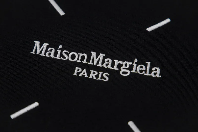 Maison Margiela 25ss Front Letter Embroidery Back Irregular Tape Print Short Sleeve T Shirt