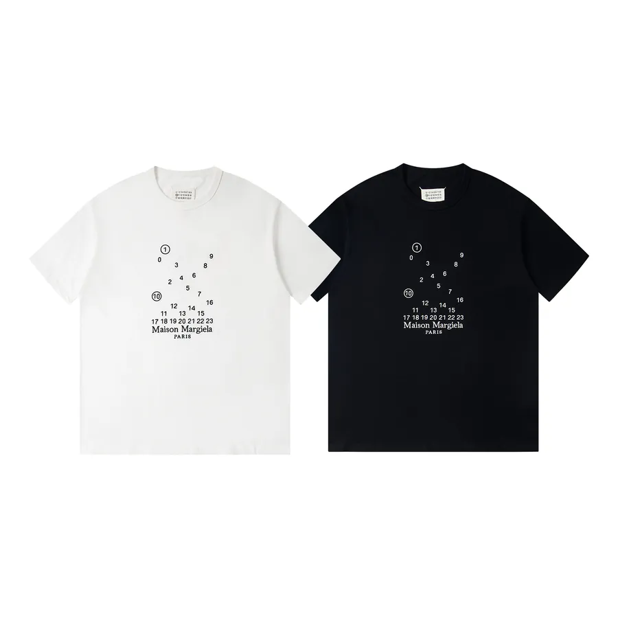 Maison Margiela 25ss Embroidered T Shirt with Handmade Seams