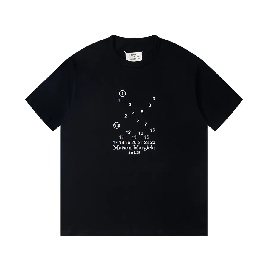Maison Margiela 25ss Embroidered T Shirt with Handmade Seams