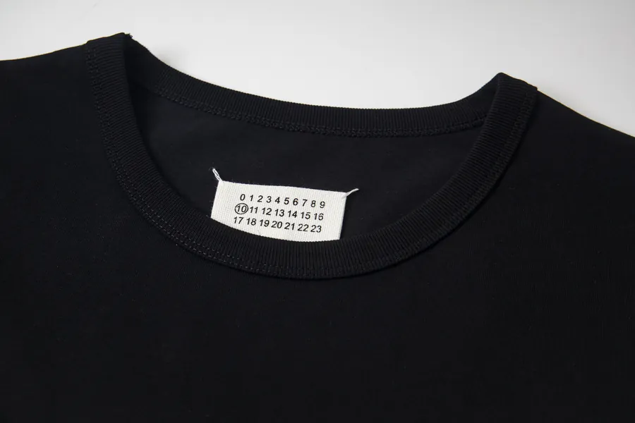Maison Margiela 25ss Embroidered T Shirt with Handmade Seams