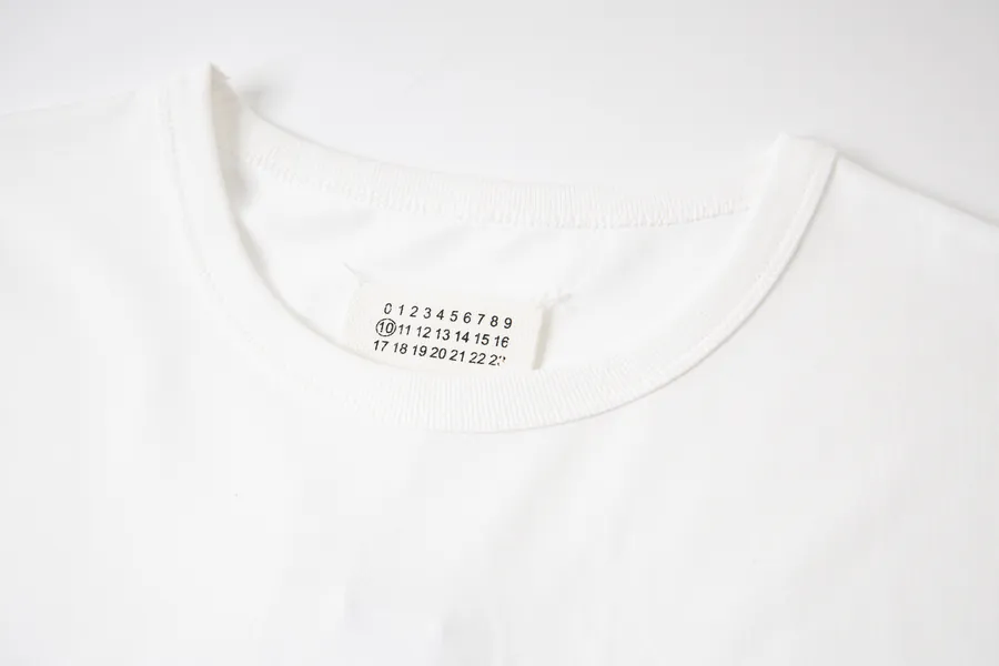 Maison Margiela 25ss Embroidered T Shirt with Handmade Seams