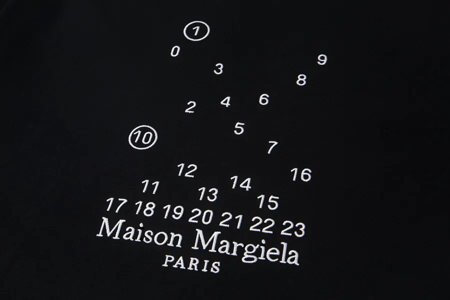 Maison Margiela 25ss Embroidered T Shirt with Handmade Seams