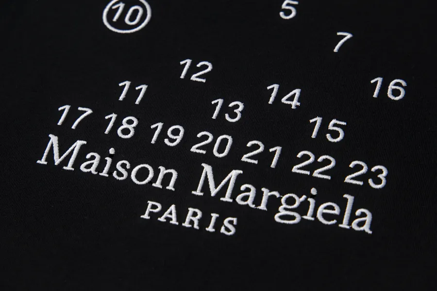 Maison Margiela 25ss Embroidered T Shirt with Handmade Seams