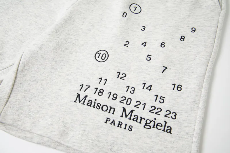 Maison Margiela Digital Mischief Embroidered Tuck Top Shorts