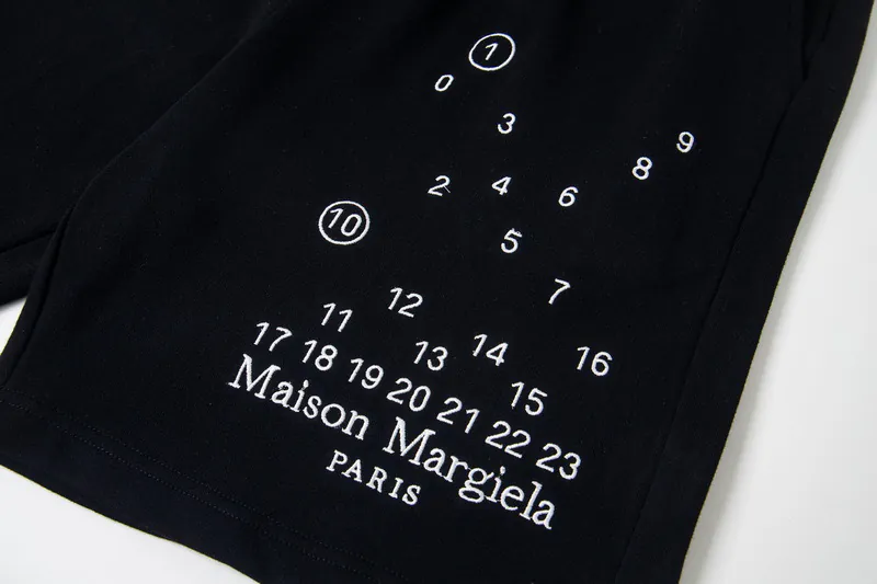 Maison Margiela Digital Mischief Embroidered Tuck Top Shorts