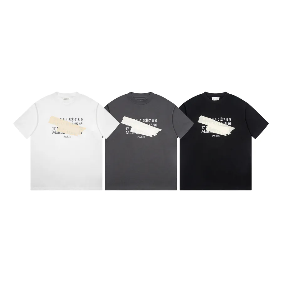 Maison Margiela Irregular Tape Digital Calendar T Shirt