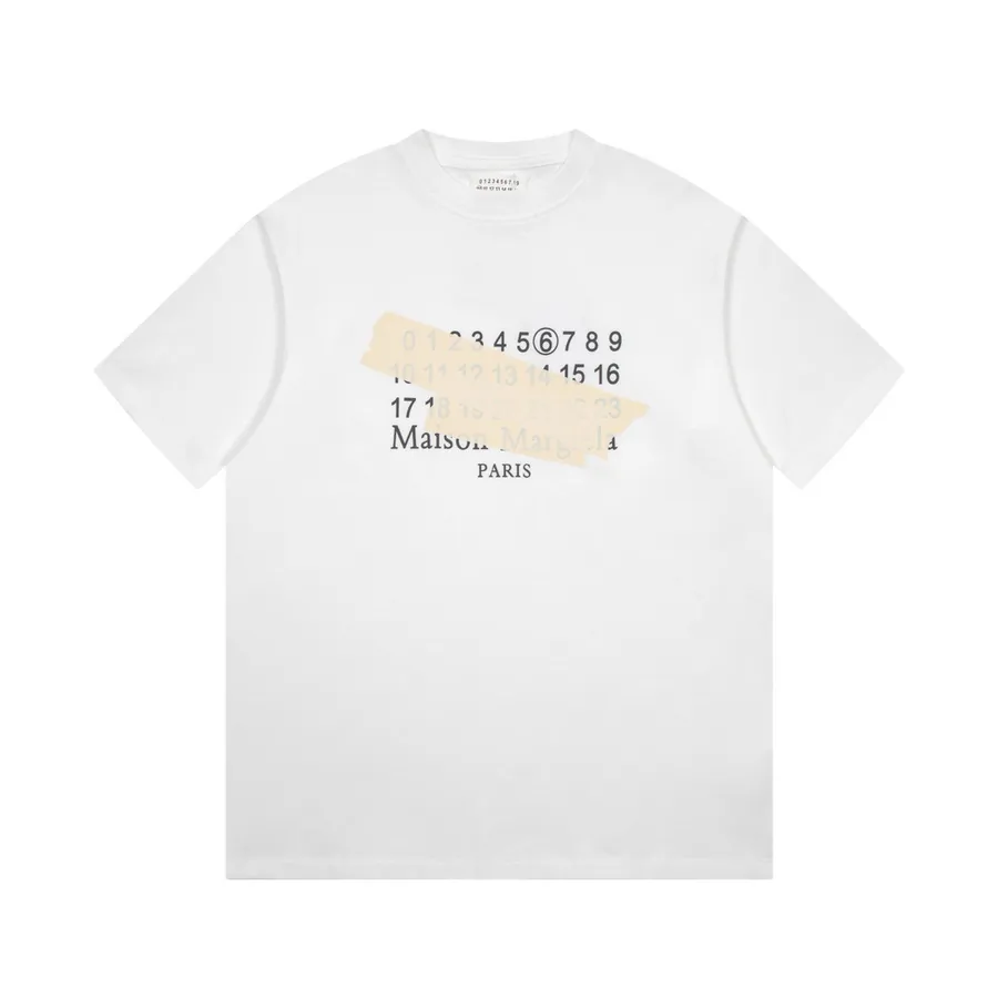 Maison Margiela Irregular Tape Digital Calendar T Shirt