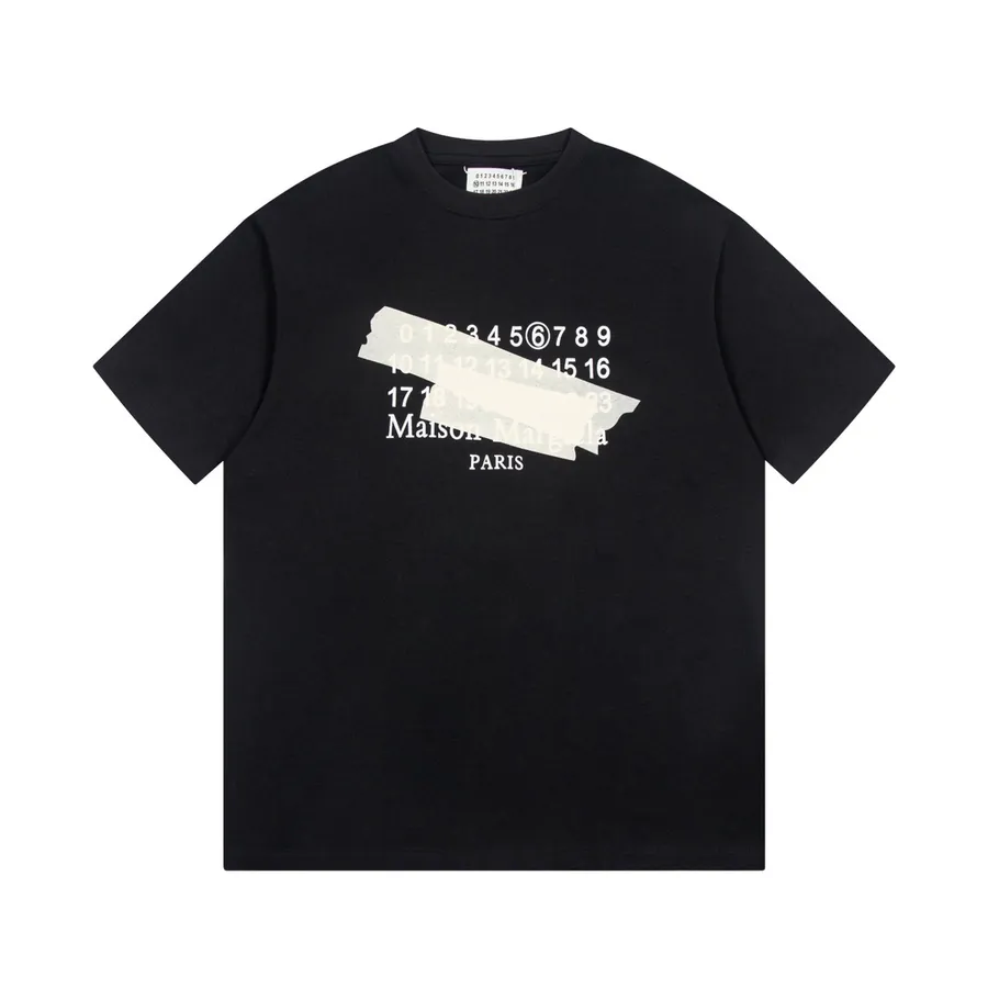 Maison Margiela Irregular Tape Digital Calendar T Shirt