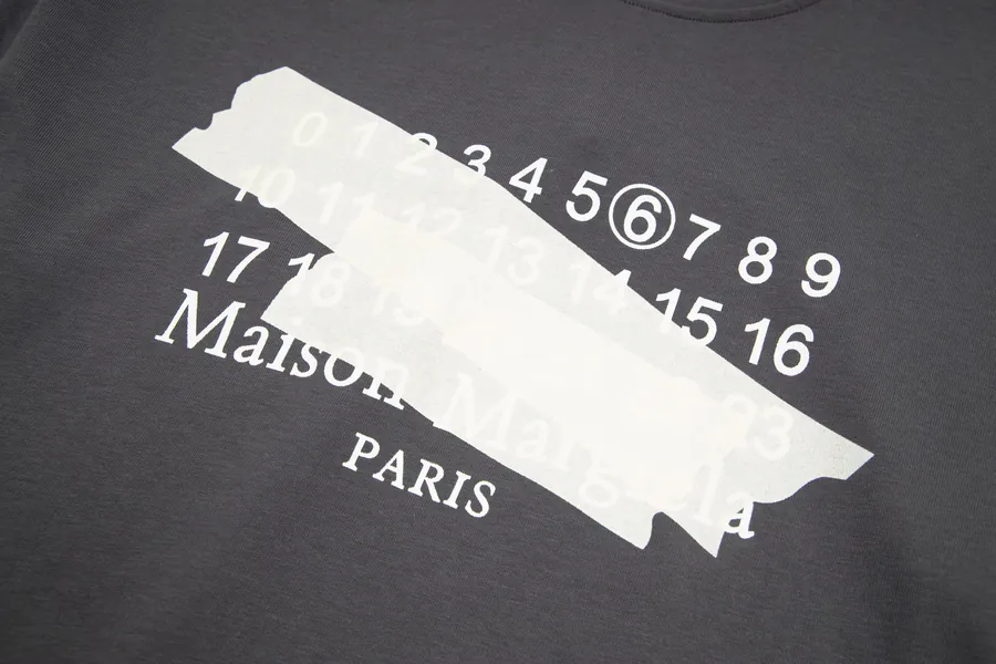 Maison Margiela Irregular Tape Digital Calendar T Shirt