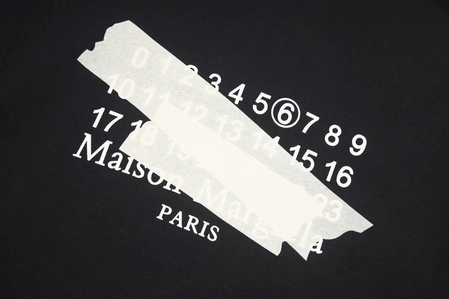 Maison Margiela Irregular Tape Digital Calendar T Shirt