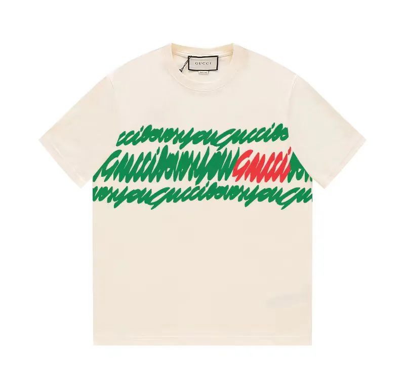 Limited Edition GU Red Green Letter Color Graffiti Lip Print
