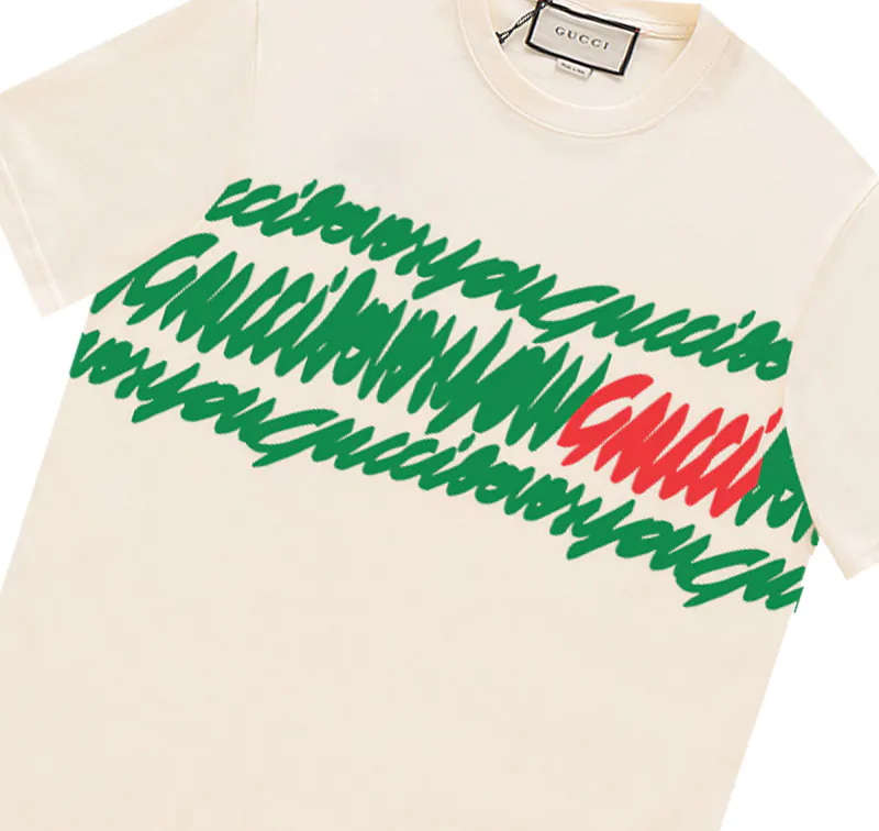 Limited Edition GU Red Green Letter Color Graffiti Lip Print