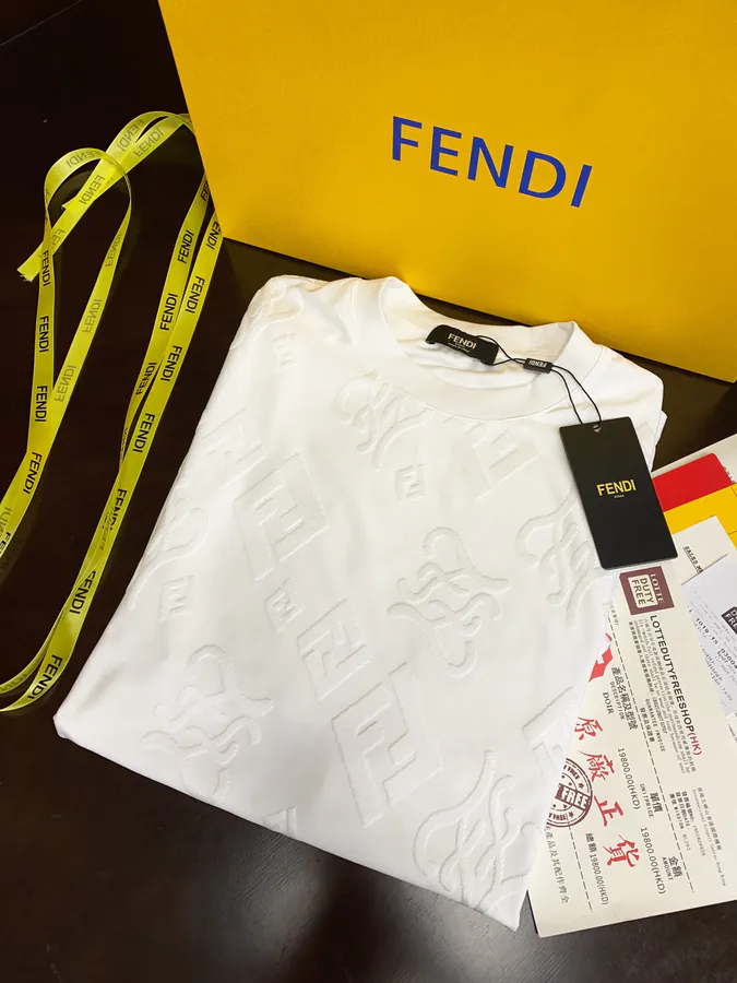 FE&NDI Premium Short Sleeve T Shirt with Triple Stitching