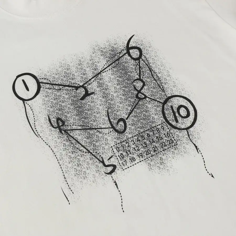 Maison Margiela 25ss Digital Stripe Print T Shirt
