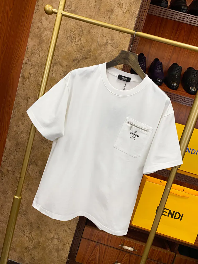 FE&NDI Premium Short Sleeve T Shirt with Triple Stitching