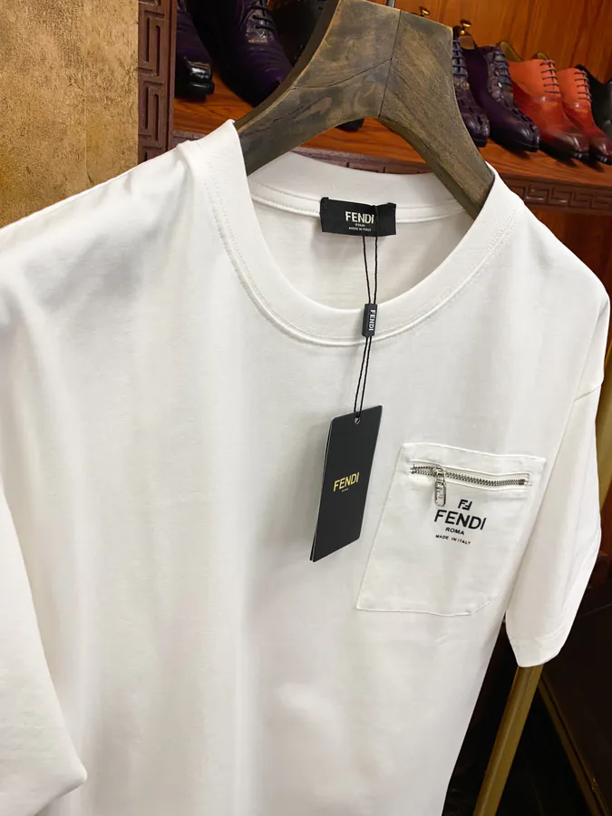 FE&NDI Premium Short Sleeve T Shirt with Triple Stitching