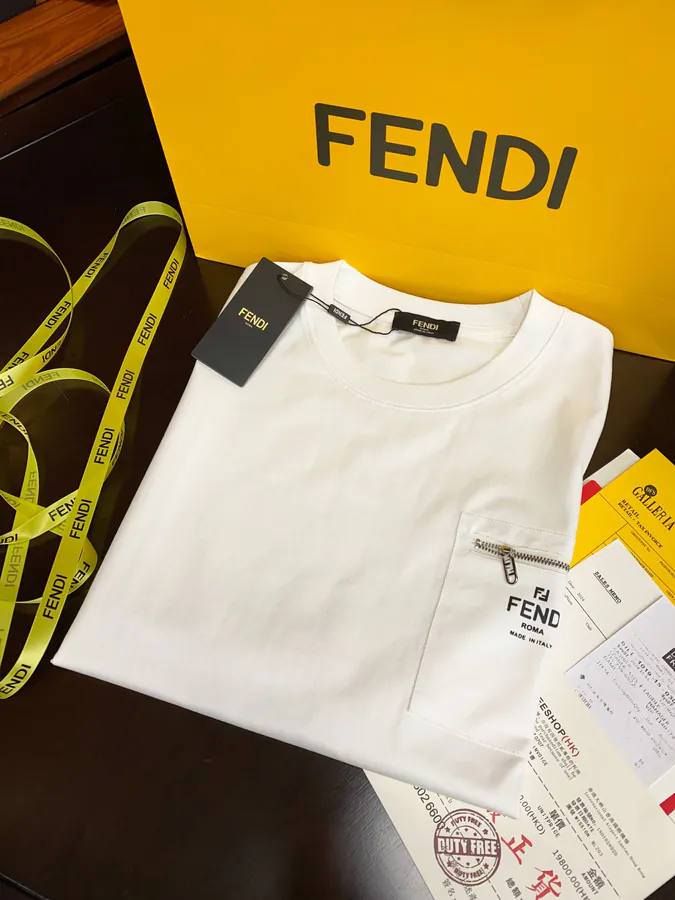 FE&NDI Premium Short Sleeve T Shirt with Triple Stitching