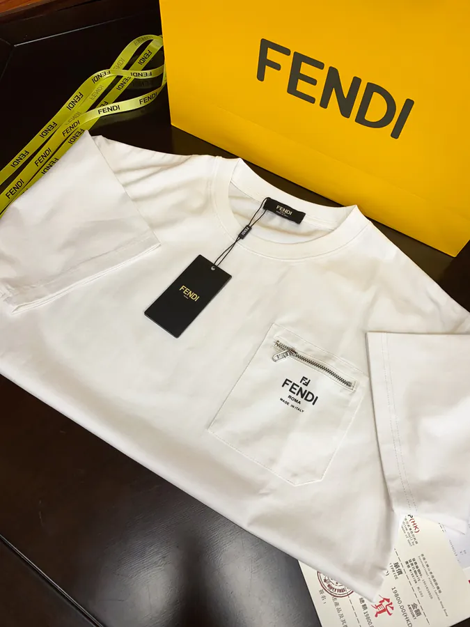 FE&NDI Premium Short Sleeve T Shirt with Triple Stitching