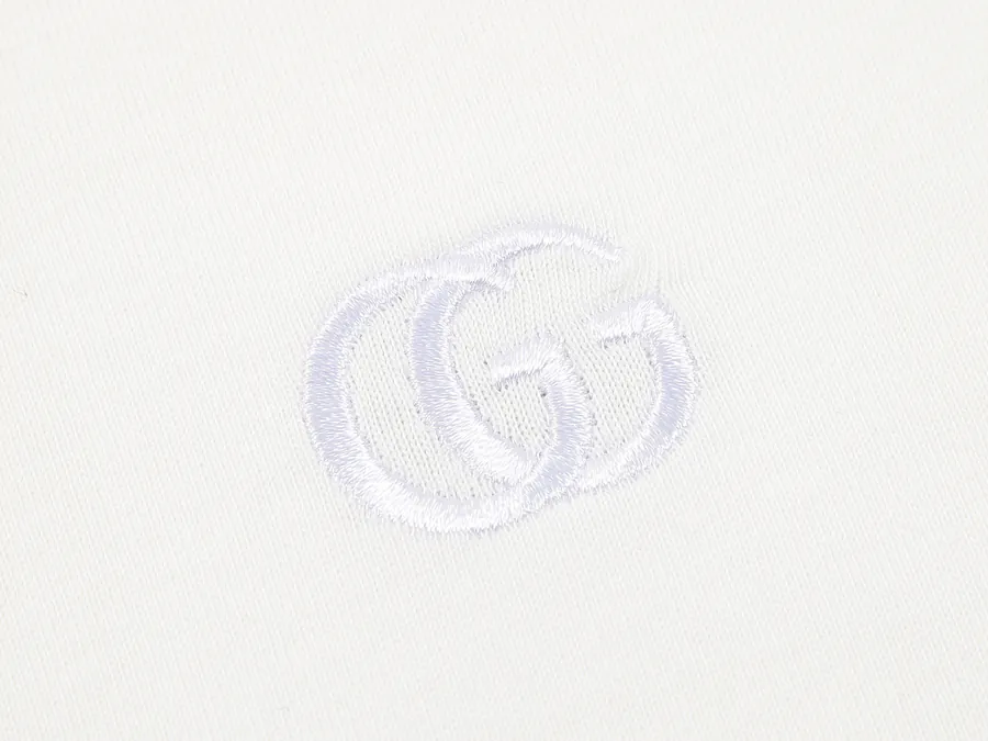 Double G Embroidered Letter T Shirt