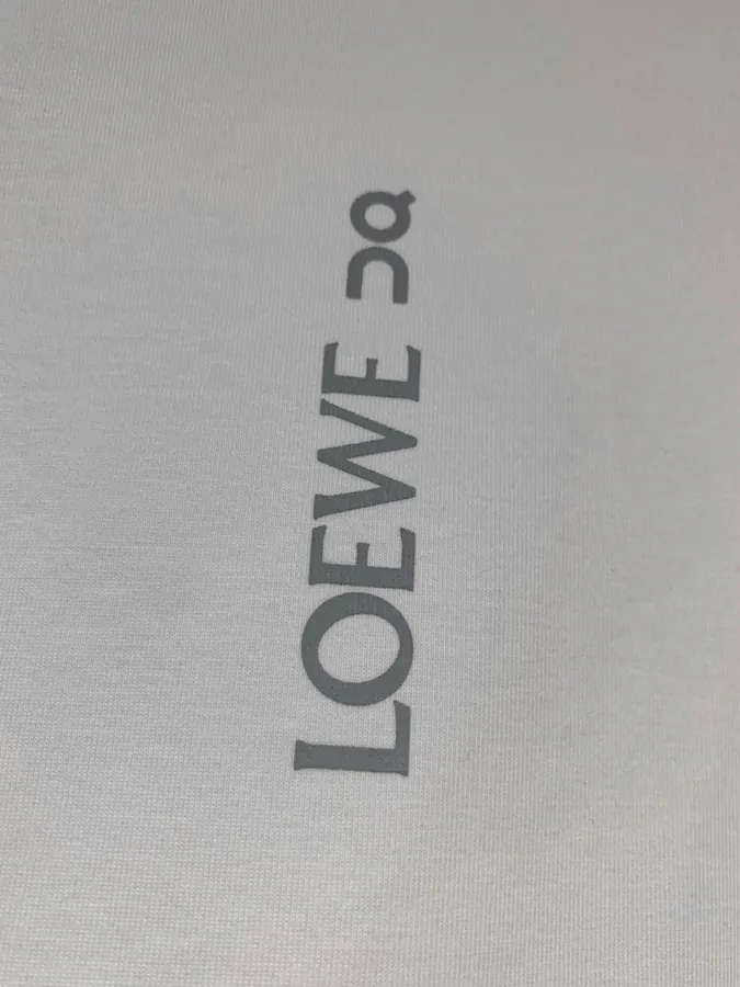 LOEW ROYCE New Collection Hand Painted Pattern Round Neck T Shirt