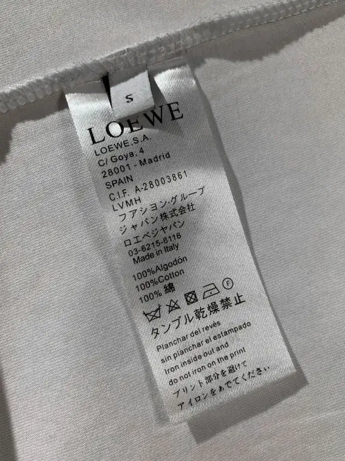 LOEW 罗意威 New Collection Hand Painted Pattern Round Neck Short Sleeve T Shirt
