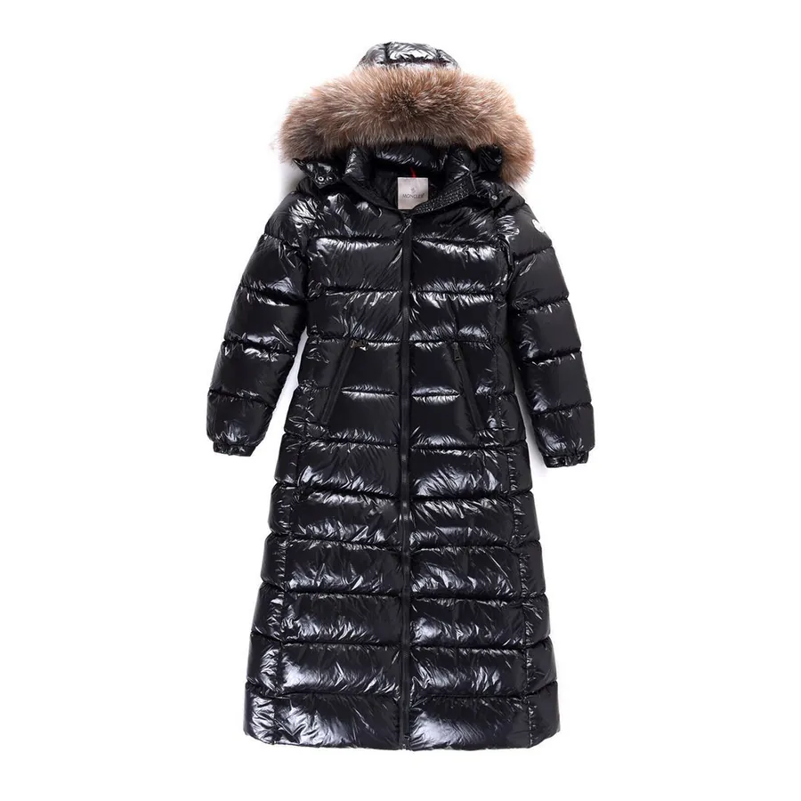 Monc er Mont Blanc 19FW Hudson Women's Long Thicker Fitted Down Jacket