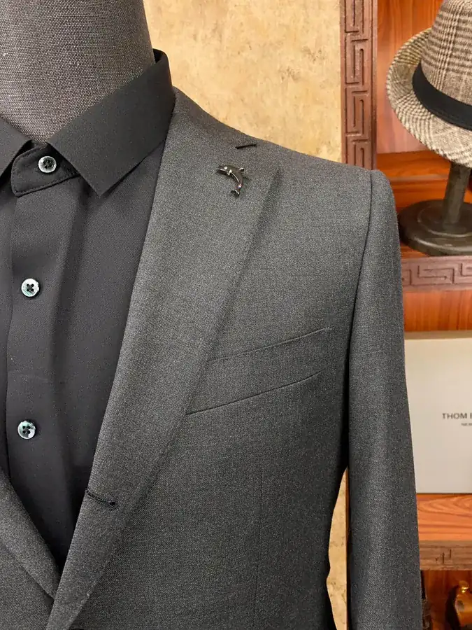 Thomas Burberry Premium Suit Set, Exclusive Luxury Tailored Suit and Trousers