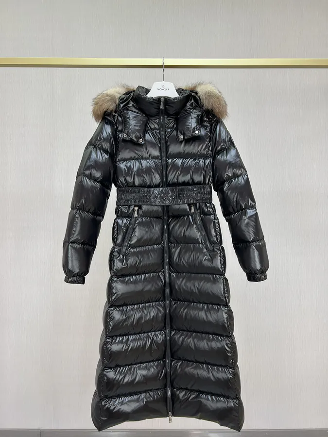 Hudson Women's Plus Long Thicker Waistdown Down Jacket