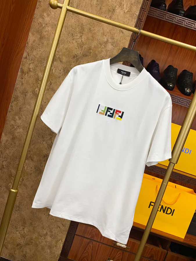 FE&NDI Premium Short Sleeve T Shirt with Triple Stitching
