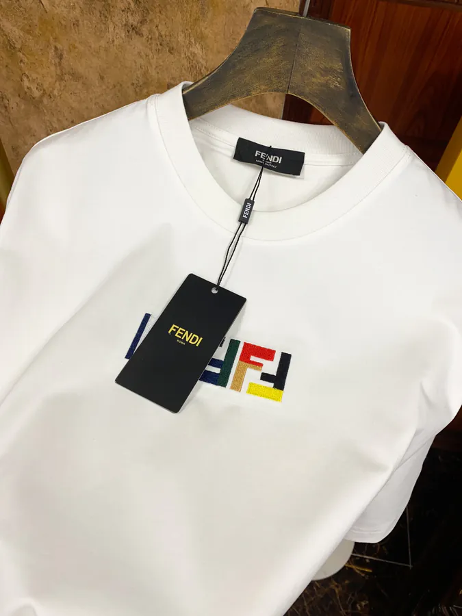FE&NDI Premium Short Sleeve T Shirt with Triple Stitching