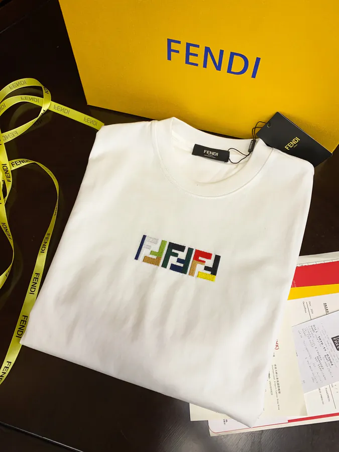 FE&NDI Premium Short Sleeve T Shirt with Triple Stitching