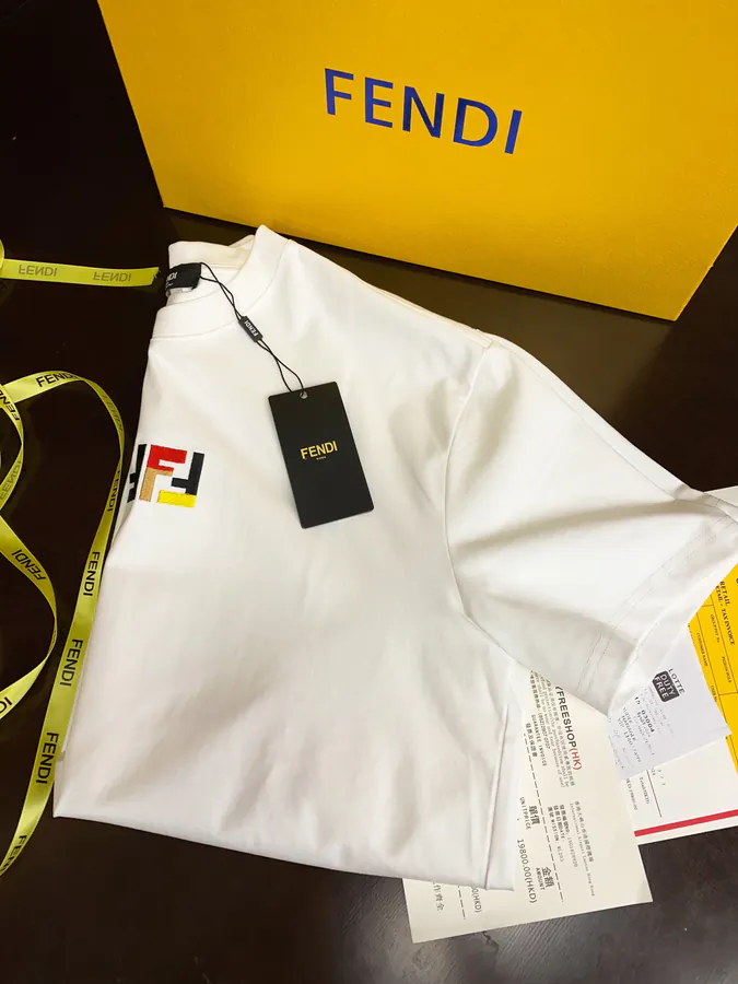 FE&NDI Premium Short Sleeve T Shirt with Triple Stitching