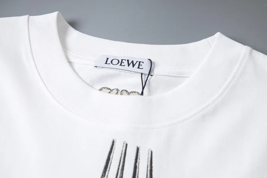 LOEW* Spring Summer New T shirt Unisex, Retro Illustration, Lightweight Cotton Feel Fabric