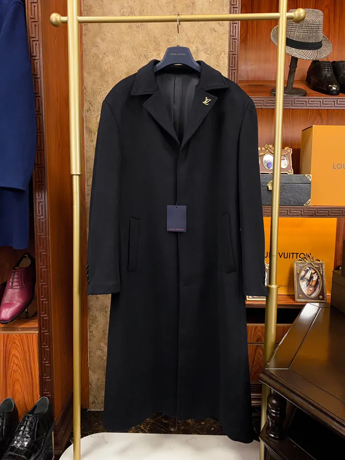 Lanvin Men's Long Coat Premium Wool Blend