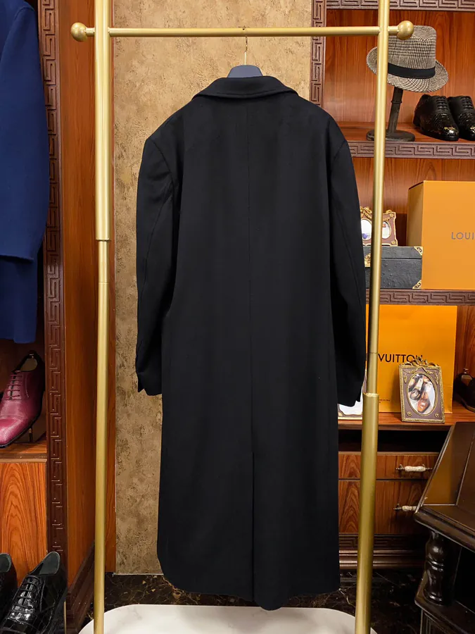 Lanvin Men's Long Coat Premium Wool Blend