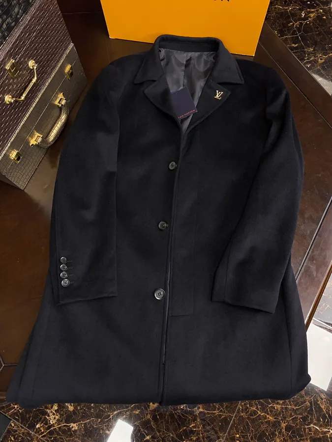 Lanvin Men's Long Coat Premium Wool Blend