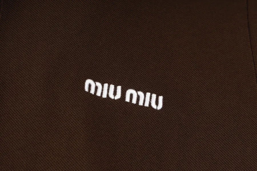 MiuMiu Collage Double Layer Polo Shirt