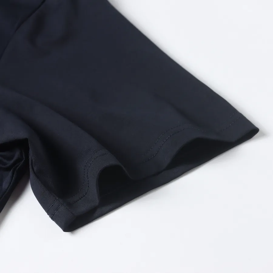 PRD Cotton Short Sleeve Shirt with Navy Blue Color