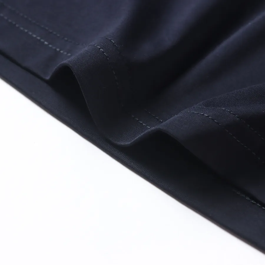 PRD Cotton Short Sleeve Shirt with Navy Blue Color