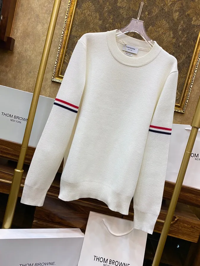 TB 2021 New Arrival Cotton Crewneck Sweater for Men and Women