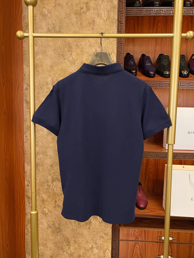 Jil Sander 2025 New Polo Shirt Classic Embroidered Letter Detail