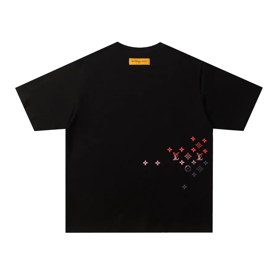 1V Valentino Spring Summer 2024 Color Gradient Logo Print T Shirt