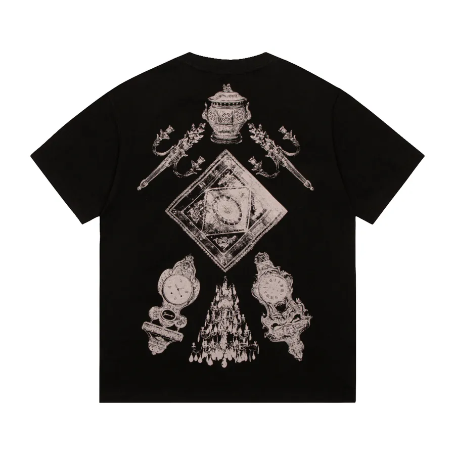 GIV Vintage Pattern Round Neck T Shirt