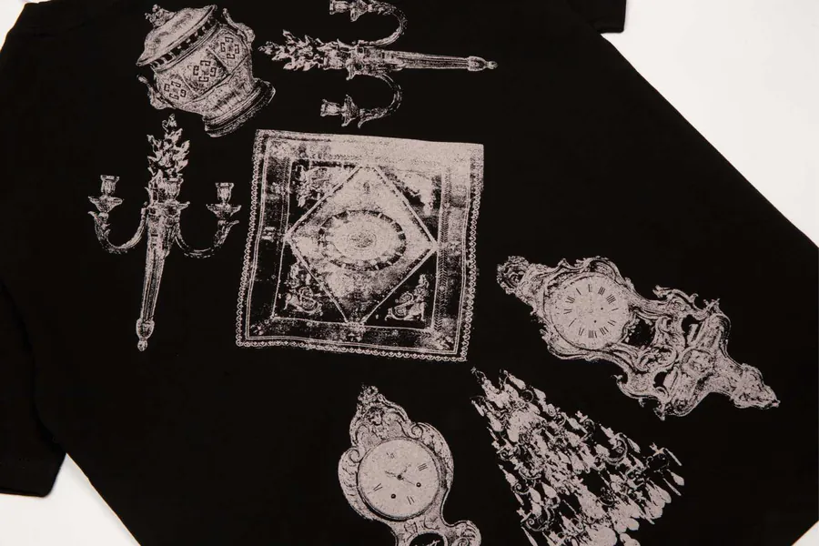 GIV Vintage Pattern Round Neck T Shirt
