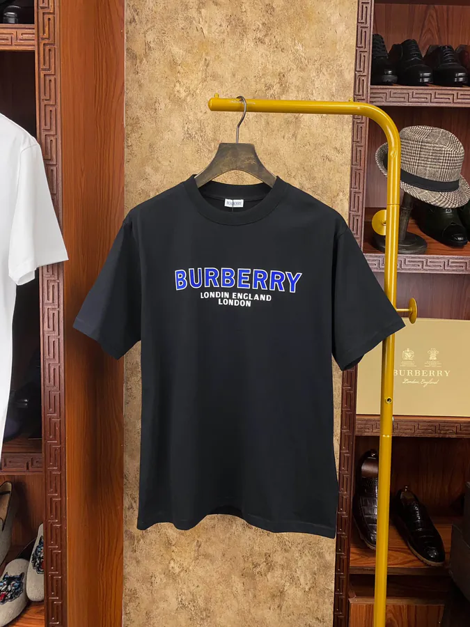 Burberr 2024格纹拼色短袖 Vintage Style